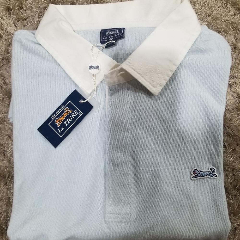 Vintage Le TIGRE long sleeve polo
